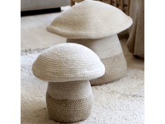 Cesto Lorena Canals Mama Mushroom 33 x 38 cm - CASA CAHAYA - Produção de móveis artesanais e sustentáveis em fibra natural