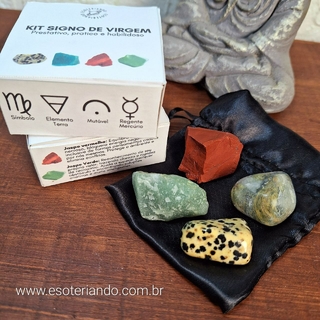 Kit pedras do signo de Virgem