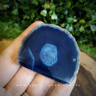 Mini Geodo de Ágata Azul 53g