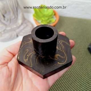 Porta velas para velas Palito - Em resina