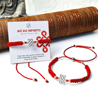 Pulseira nó do infinito "Nó Tibetano" - Conexão, prosperidade e proteção