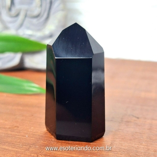 Ponta Obsidiana negra 100% natural - 44g