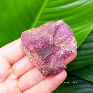 Pedra Purpurita Bruta -raio violeta-peça unica