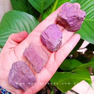 Pedra Purpurita Bruta M - Super cristal do raio violeta