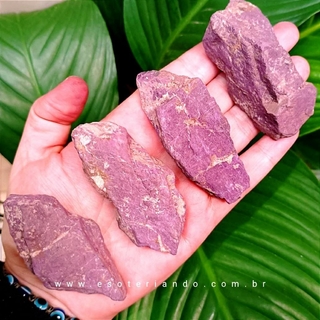 Pedra Purpurita Bruta GG - Super cristal do raio violeta