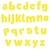 Letra infantil Chiclete minúscula - Marvelous Molds na internet