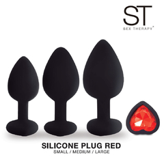 kit plug silicona strap rojo