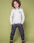 Conjunto de Camisa Polo em Suedine e Calça em Malha Denim - comprar online