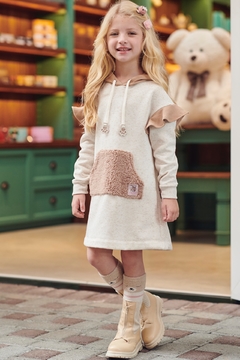 Vestido teddy kukie inverno Kids Dreams Moda Infantil