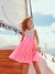 Vestido em tule Rosa neon Borboleta Petit Cherie