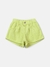 Shorts em sarja confortável verde Alecrim Animê