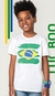 Camiseta Branca Copa do Mundo Brasil Lucboo