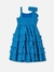 Vestido Enrugado Azul céu Animê - comprar online
