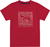 Camiseta em suedine relevo vermelha Charpey