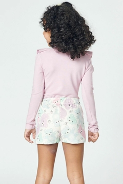 Conjunto de Blusa em Molevisco e Shorts em Moletom Kukie na internet