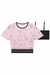 Blusa Boxy em Tule e Top em Cotton - Kids Dreams Moda Infantil