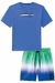Conjunto de Camiseta em Meia Malha Flamê e Bermuda em Nylon Bora Johnny Fox - Kids Dreams Moda Infantil
