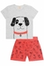 Conjunto de camiseta em meia malha e bermuda em sarja Daryl com elastano Dog - comprar online