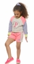 Conjunto neon em moletinho com shorts Poah Noah - comprar online