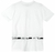 Imagem do Conjunto camiseta branca com bermuda em moletinho preta Exclusive Tigor