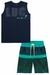 Conjunto Regata e shorts em nylon Lucboo