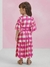 Vestido xadrez pink Animê - comprar online