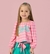 CONJUNTO INFANTIL ESTAMPADO SHORTS ROSA MON SUCRÉ