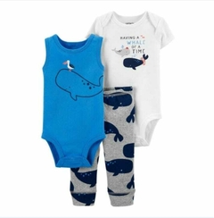 Carters set 3 piezas ballena