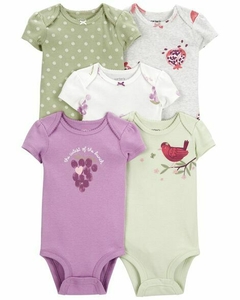 Carters pack X 5 bodys nueva temporada