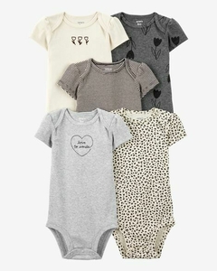 Carters pack bodys x 5 nueva temporada b y n