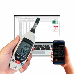 Termohigrómetro portátil Bluetooth | DT-91 | CEM - comprar online