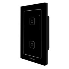 Interruptor Wi-Fi 4x2 - Preto 2 Botões