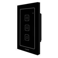 Interruptor Wi-Fi 4x2 - Preto 3 Botões