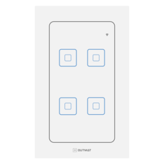 Interruptor Wi-Fi 4x2 - Branco 4 Botões - comprar online