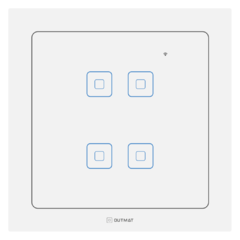 Interruptor Wi-Fi 4x4 sem neutro- 4 Botões Branco - comprar online