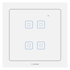 Interruptor Wi-Fi 4x4 - 4 Botões Branco - comprar online