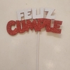 Topper Cake Feliz Cumpleaños Goma Eva con Gibre Combinado - tienda online
