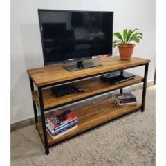 Rack de TV con bandeja estilo industrial - comprar online