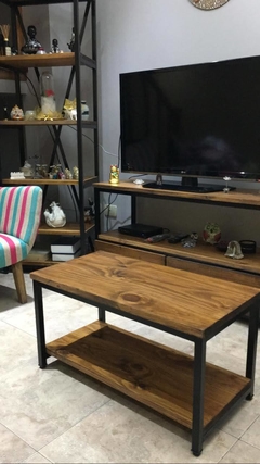 Mesa ratona mediana estilo industrial - tienda online