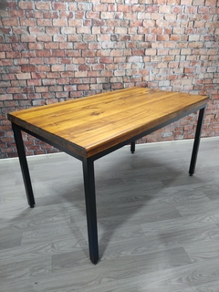 MESA COMEDOR estilo industrial 160x80x80