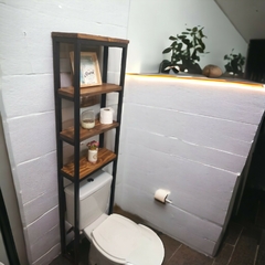 Imagen de Mueble para baño estilo industrial - 60x20x180