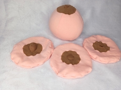 1 mama de tecido + capas mamilos diferentes (escolha a quantidade, valor altera) - loja online