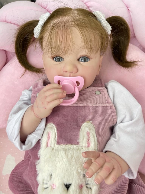 Bebê Reborn Menino Silicone Toma Banho Carequinha - ANA DOLLS