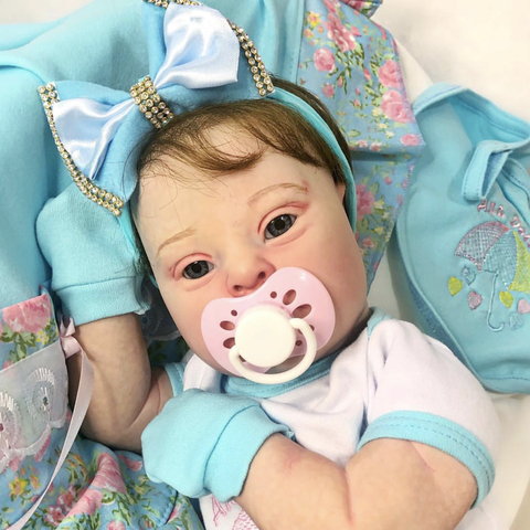 BEBÊ REBORN MARIA ALICE MEGA REALISTA FEITA ARTESALMENTE TODA EM