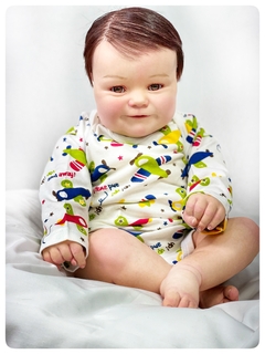 Bebê Reborn Maddie Loira Para Banho Cabelo Fio A Fio 60cm