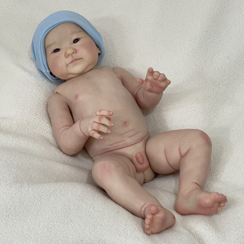 Bebê Reborn Menino Silicone Toma Banho Carequinha - ANA DOLLS