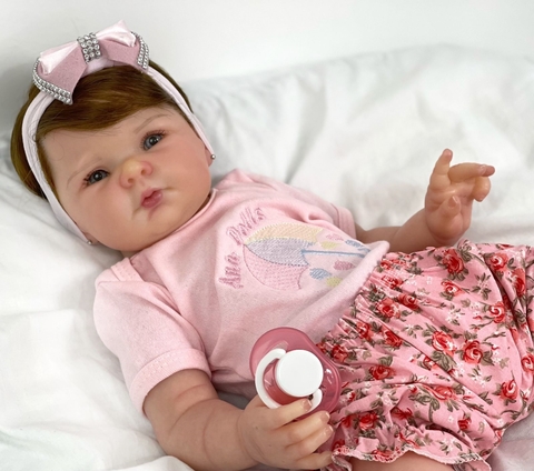 Bebê Reborn Menino Lou Lou Recém Nascido Silicone Banho - Ana