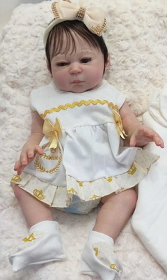 Bebê reborn corpinho inteiro Carmela - Ateliê da Gil Bebês Reborns
