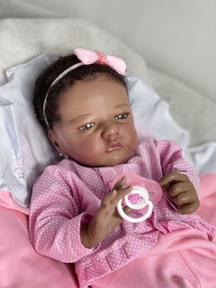 Bebê Reborn Negra Altamente Realista