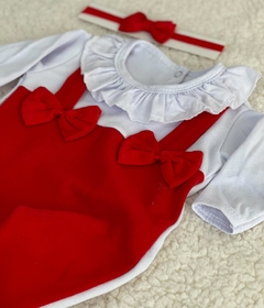 Body Branco e Vermelho para bebês reborn até 50cm - comprar online